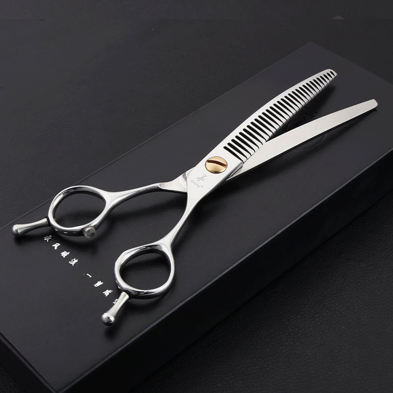 140-7030Q Professional Pet Curved Thinning Scissors 7inch 30T