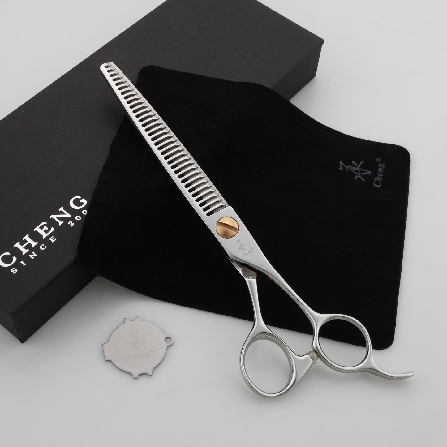 BF-7033TZZ patent tooth Professional Pet Grooming Thinning Scissors 7.0 Inch 33T about=40%-45%