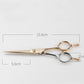 OO-55TS High Luxury Hair Cutting Scissors Half Rose Gold Color 5.5Inch