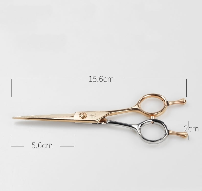 OO-55TS High Luxury Hair Cutting Scissors Half Rose Gold Color 5.5Inch