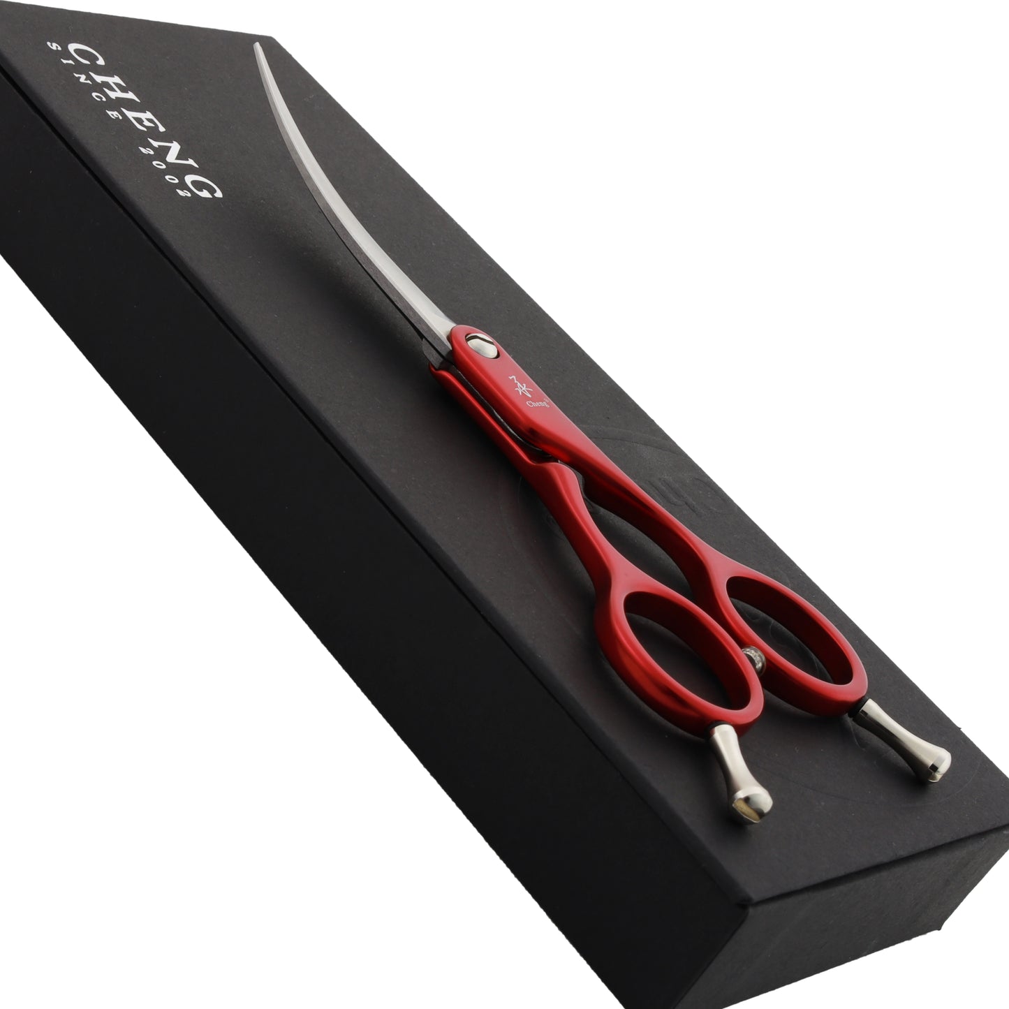 TW-60Q (RED) Professional Pet Grooming 6inch curve scissors