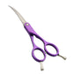 TW-60Q (PURPLE) Professional Pet Grooming 6inch curve scissors