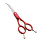 TW-60Q (RED) Professional Pet Grooming 6inch curve scissors