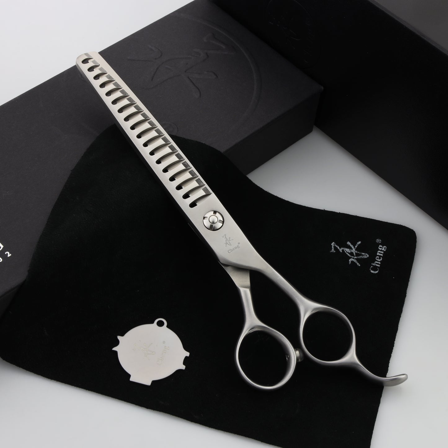 VE-7018DW Professional Pet Grooming curve Thinning Scissors 7.0 Inch 18T about=65%-70%